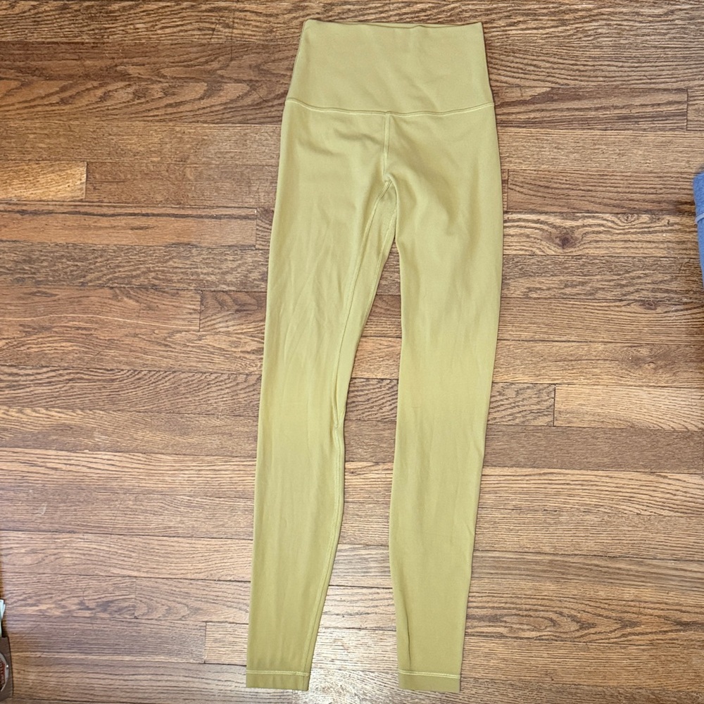 Lululemon Athletica Align Green Yellow Leggings